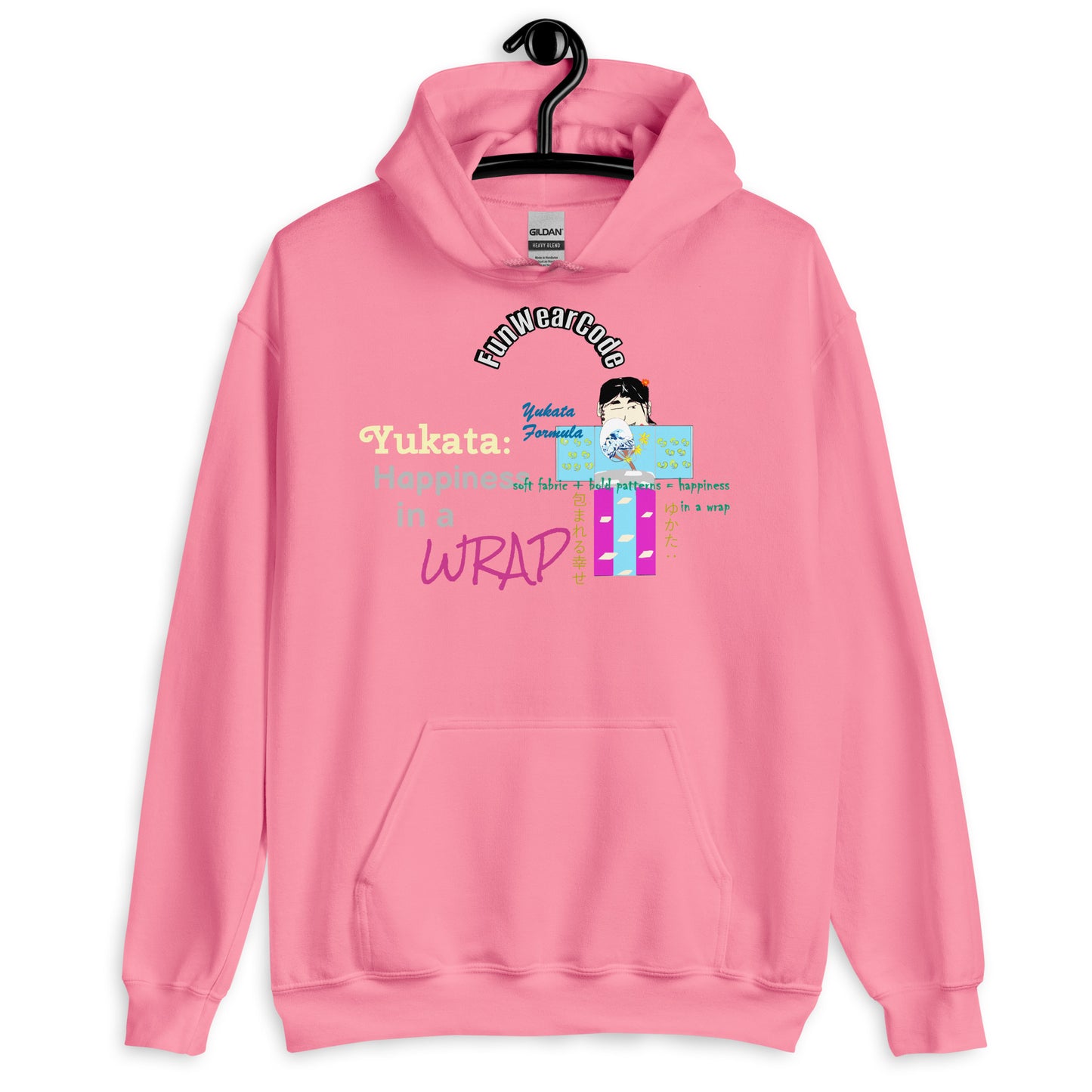 中性款日式浴衣印花连帽衫 —— 趣味日式经典设计 | FunWearCode