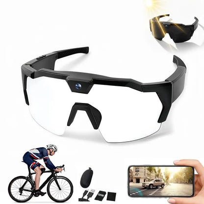 Sports HD Video Glasses - Hiking Jogging Cycling Skiing Climbing Flying Dynamic Recorder Goggles | FunWearCode's Selection