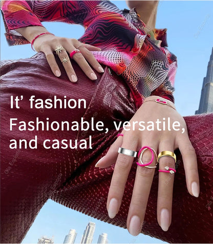 Unisex Waterproof Smart Ring - Monitoring Guard for Heart Rate Blood Pressure Sleep & Activity Tracking | FunWearCode's Selection