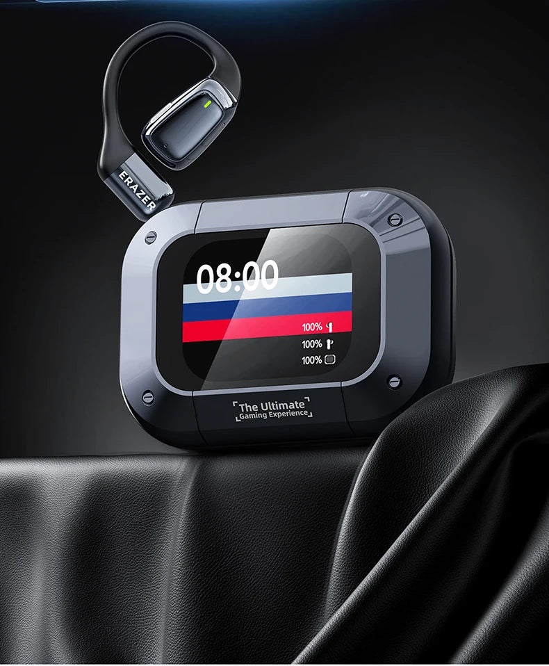 AI Translator Sport Wireless Earbuds - LCD Touch Screen Bluetooth Earphones with HD Mic | FunWearCode's Selection