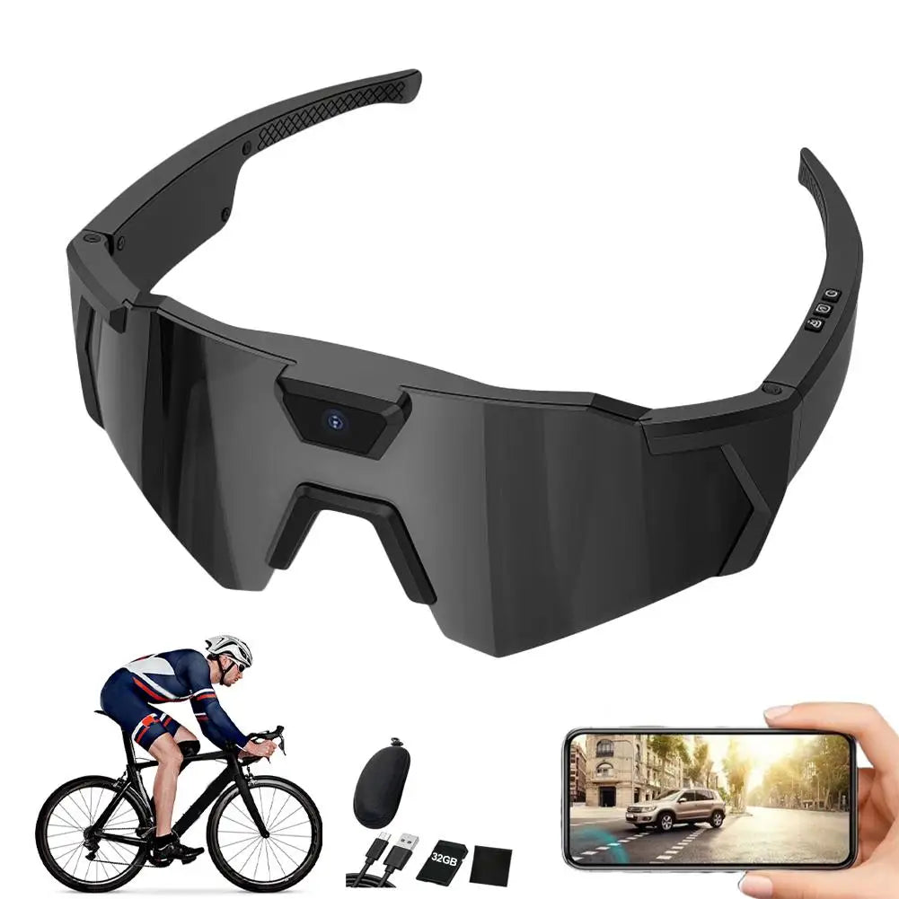 Sports HD Video Glasses - Hiking Jogging Cycling Skiing Climbing Flying Dynamic Recorder Goggles | FunWearCode's Selection