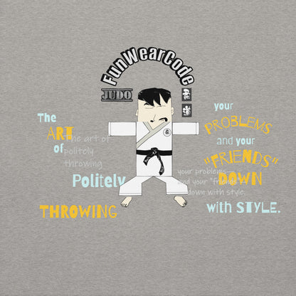 柔道卡通印花连帽衫 —— 趣味武道风 | FunWearCode