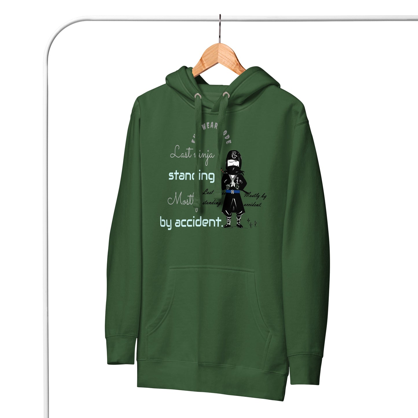 Premium Pullover Hoodie – Unique Whimsical Ninja Graphic Design | FunWearCode