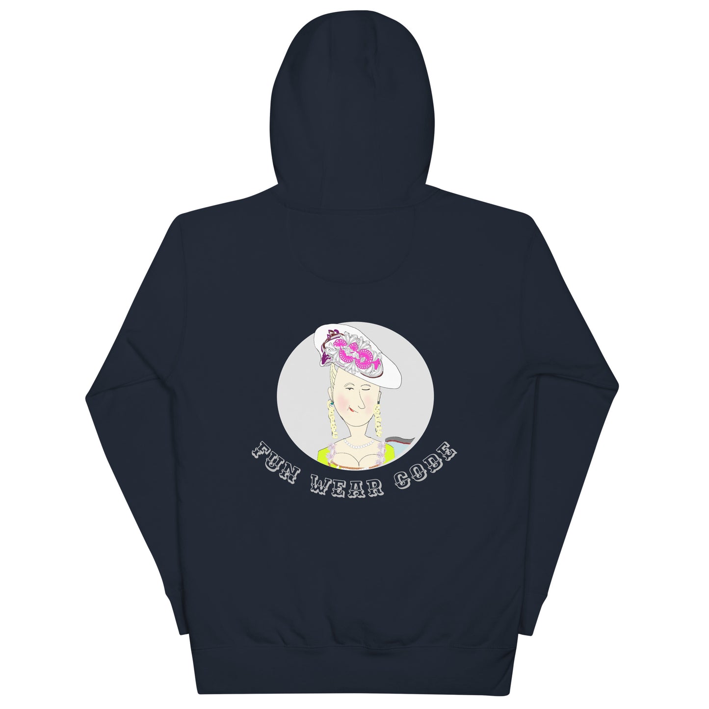 Trendy Vintage English Lady Hoodie – Stylish Retro Streetwear | FunWearCode