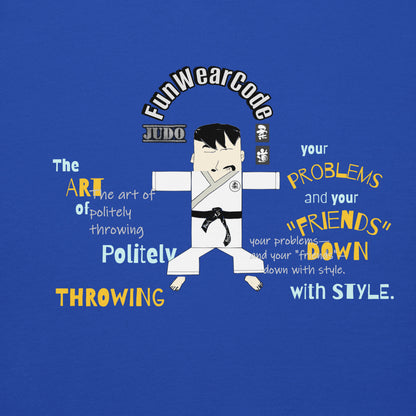 柔道卡通印花连帽衫 —— 趣味武道风 | FunWearCode