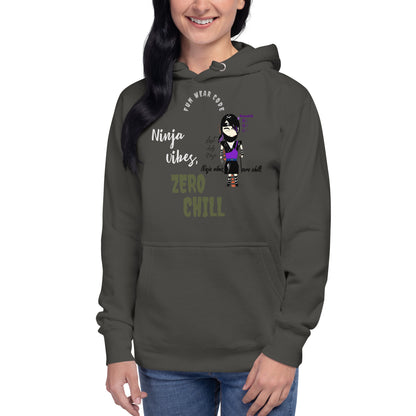 Soft & Warm Pullover Hoodie – Lady Ninja Graphic Design for Women | FunWearCode