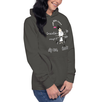 Judo Lady Graphic Cartoon Hoodie – Fun Martial Arts Sweatshirt | FunWearCode