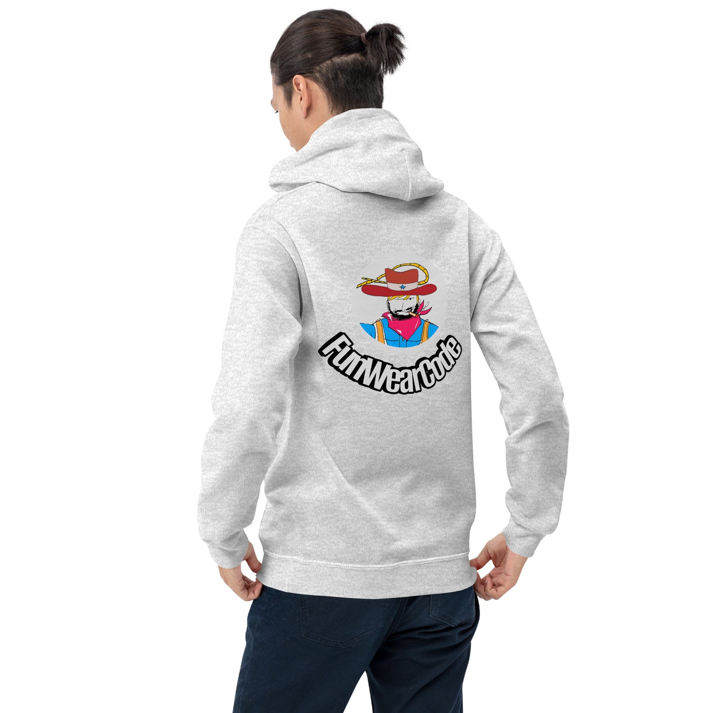 Unisex Cowboy Graphic Hoodie – Vintage Western Style Design | FunWearCode