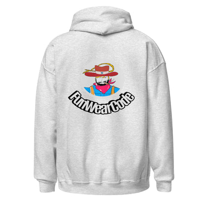 Unisex Cowboy Graphic Hoodie – Vintage Western Style Design | FunWearCode