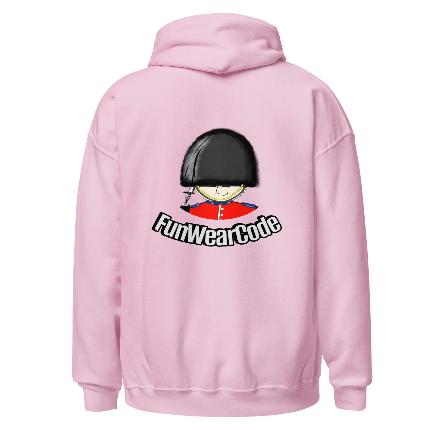 趣味皇家卫兵印花卫衣 - 男女同款宽松连帽衫 - 情侣闺蜜装 - 休闲百搭潮牌 | 趣穿码