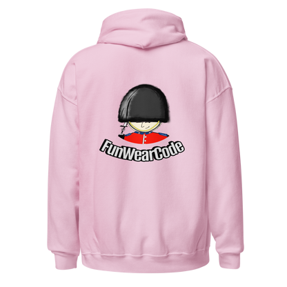 趣味皇家卫兵印花卫衣 - 男女同款宽松连帽衫 - 情侣闺蜜装 - 休闲百搭潮牌 | 趣穿码