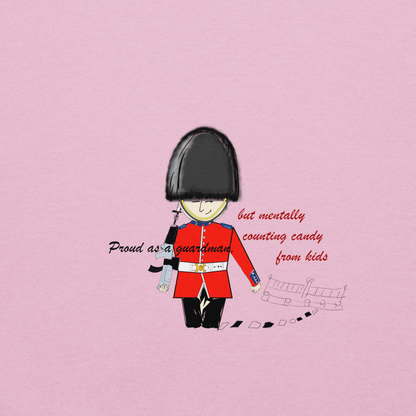 趣味皇家卫兵印花卫衣 - 男女同款宽松连帽衫 - 情侣闺蜜装 - 休闲百搭潮牌 | 趣穿码