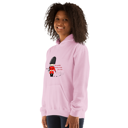 趣味皇家卫兵印花卫衣 - 男女同款宽松连帽衫 - 情侣闺蜜装 - 休闲百搭潮牌 | 趣穿码