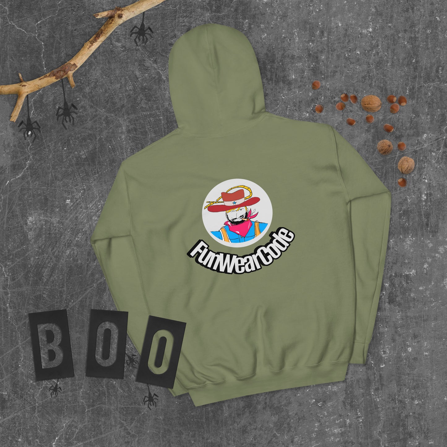 Unisex Cowboy Graphic Hoodie – Vintage Western Style Design | FunWearCode