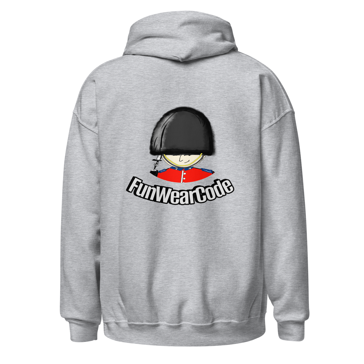 趣味皇家卫兵印花卫衣 - 男女同款宽松连帽衫 - 情侣闺蜜装 - 休闲百搭潮牌 | 趣穿码