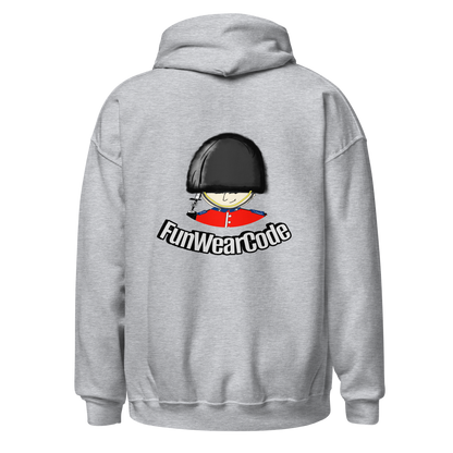 趣味皇家卫兵印花卫衣 - 男女同款宽松连帽衫 - 情侣闺蜜装 - 休闲百搭潮牌 | 趣穿码