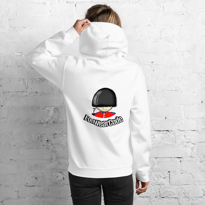 趣味皇家卫兵印花卫衣 - 男女同款宽松连帽衫 - 情侣闺蜜装 - 休闲百搭潮牌 | 趣穿码