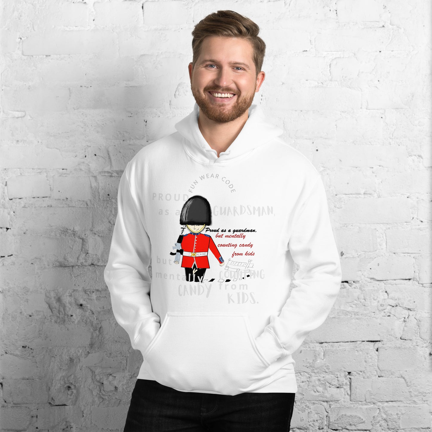 Unisex Cozy Hoodie – Fun Royal Guardsman Graphic Design | FunWearCode