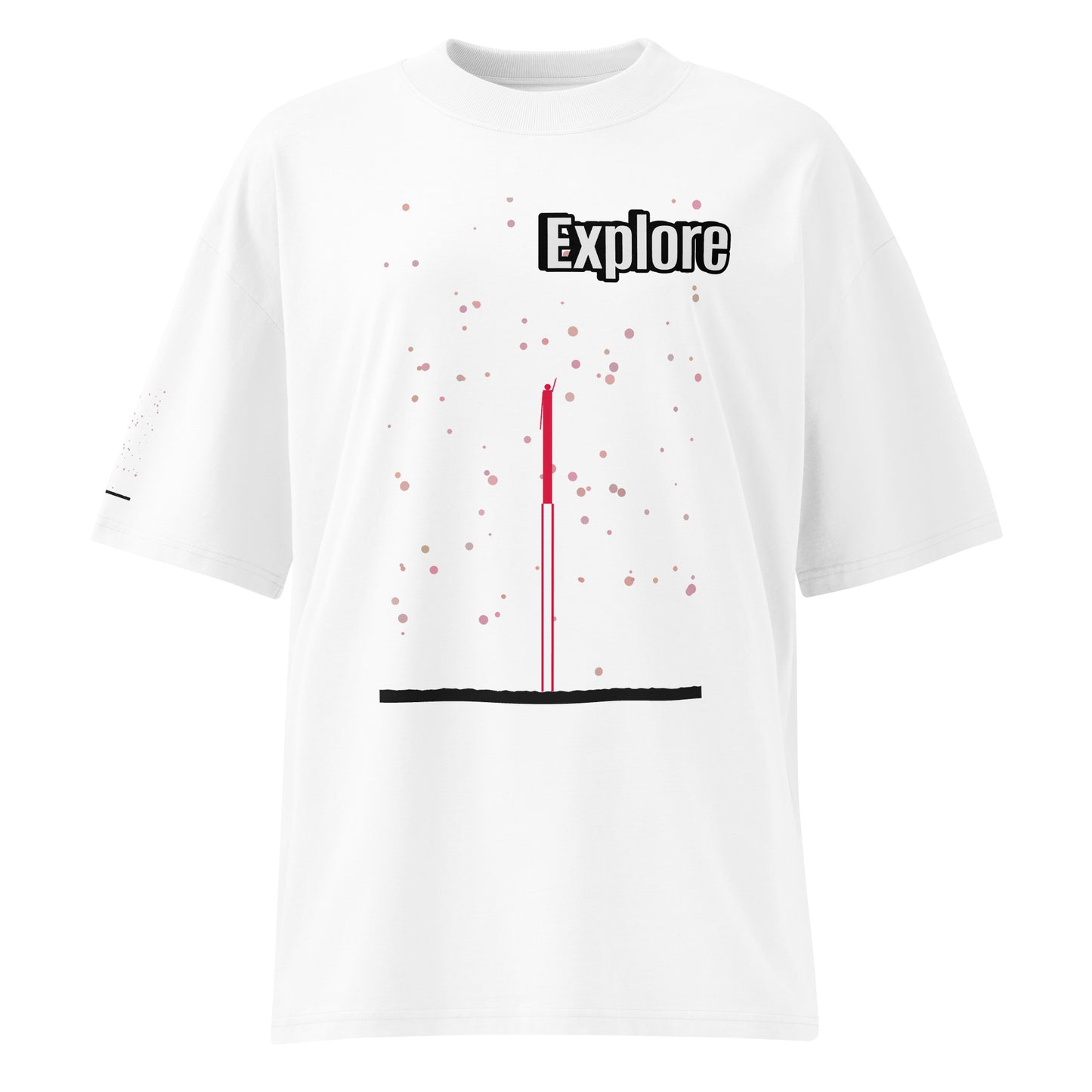 Unisex Organic Oversized High Neck T-Shirt — Human & Space 'Explore' Collection