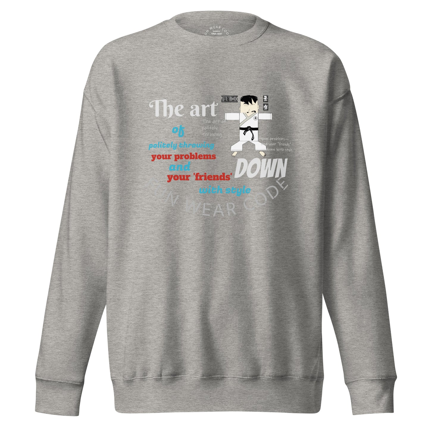 Judo Theme Long Sleeve Tee – Fun Martial Arts Shirt | FunWearCode
