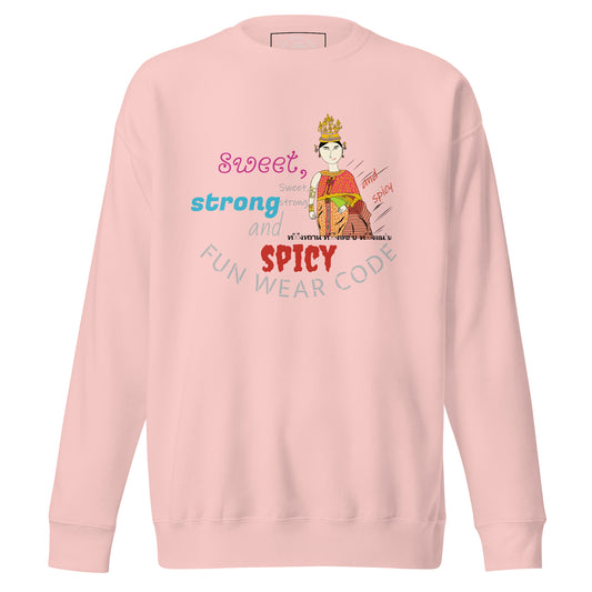 高端长袖 T 恤 —— 趣味泰国仕女印花款 | FunWearCode