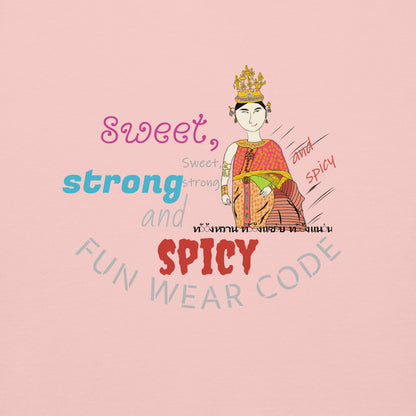 高端长袖 T 恤 —— 趣味泰国仕女印花款 | FunWearCode