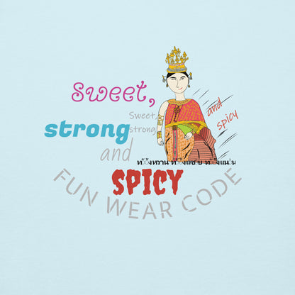 高端长袖 T 恤 —— 趣味泰国仕女印花款 | FunWearCode