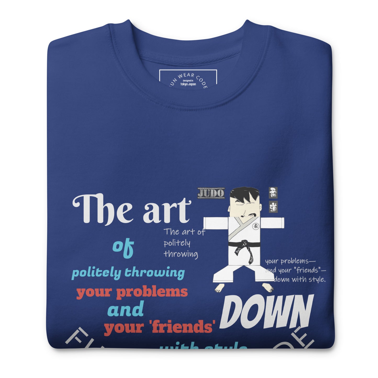 Judo Theme Long Sleeve Tee – Fun Martial Arts Shirt | FunWearCode