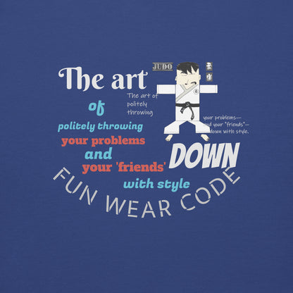 Judo Theme Long Sleeve Tee – Fun Martial Arts Shirt | FunWearCode