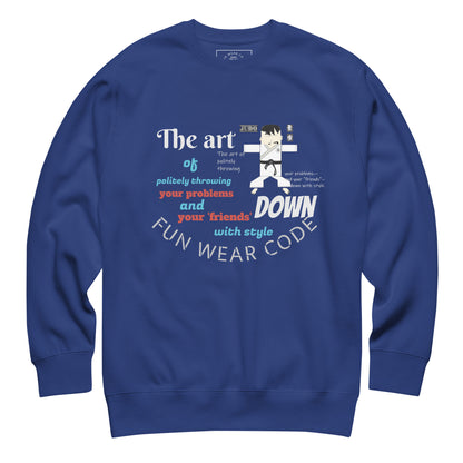 Judo Theme Long Sleeve Tee – Fun Martial Arts Shirt | FunWearCode