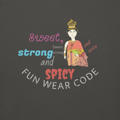 高端长袖 T 恤 —— 趣味泰国仕女印花款 | FunWearCode