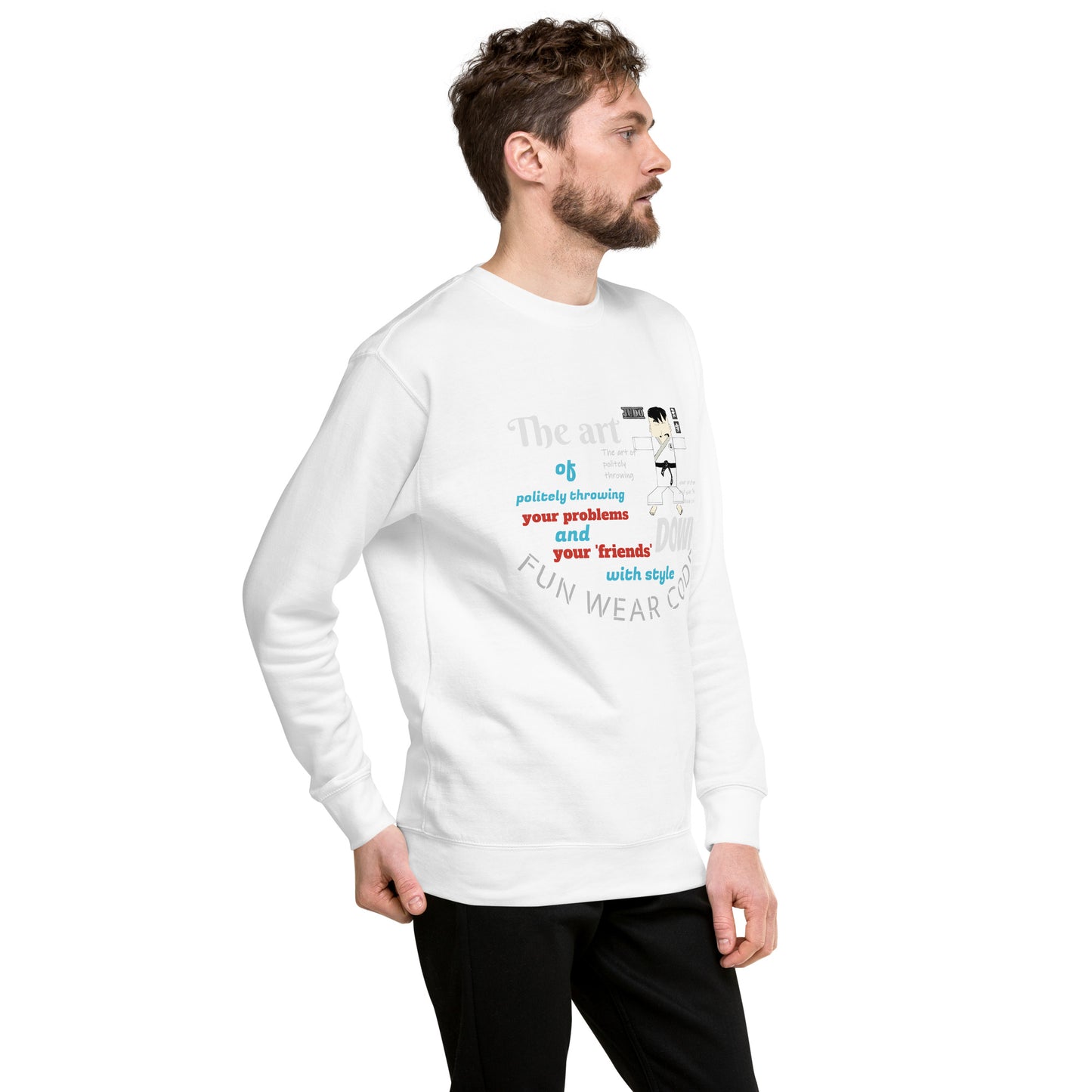 Judo Theme Long Sleeve Tee – Fun Martial Arts Shirt | FunWearCode