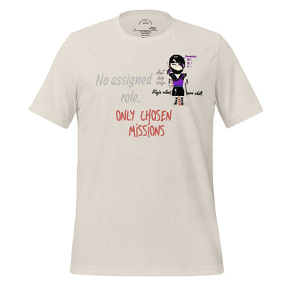 Lady Ninja Graphic T-Shirt – Feminine Martial Arts Theme Tee | FunWearCode