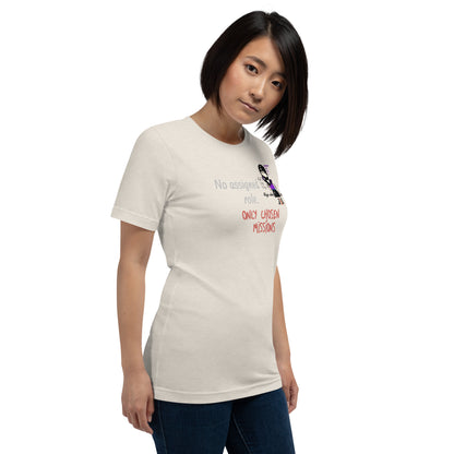 Lady Ninja Graphic T-Shirt – Feminine Martial Arts Theme Tee | FunWearCode