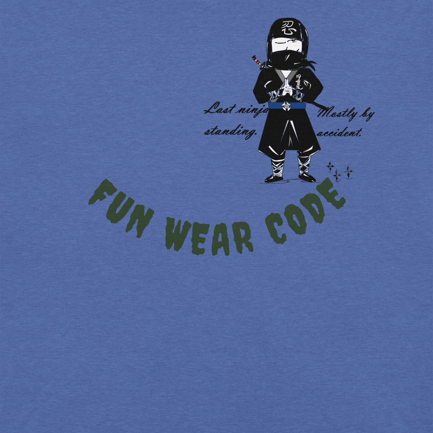 Playful Ninja Theme  T-Shirt – Japanese Martial Arts Iconic Tee | FunWearCode