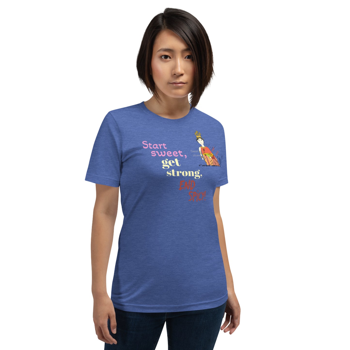 Fun Softstyle T-Shirt - Playful Thai Lady Graphic Tee | FunWearCode