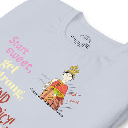 Fun Softstyle T-Shirt - Playful Thai Lady Graphic Tee | FunWearCode