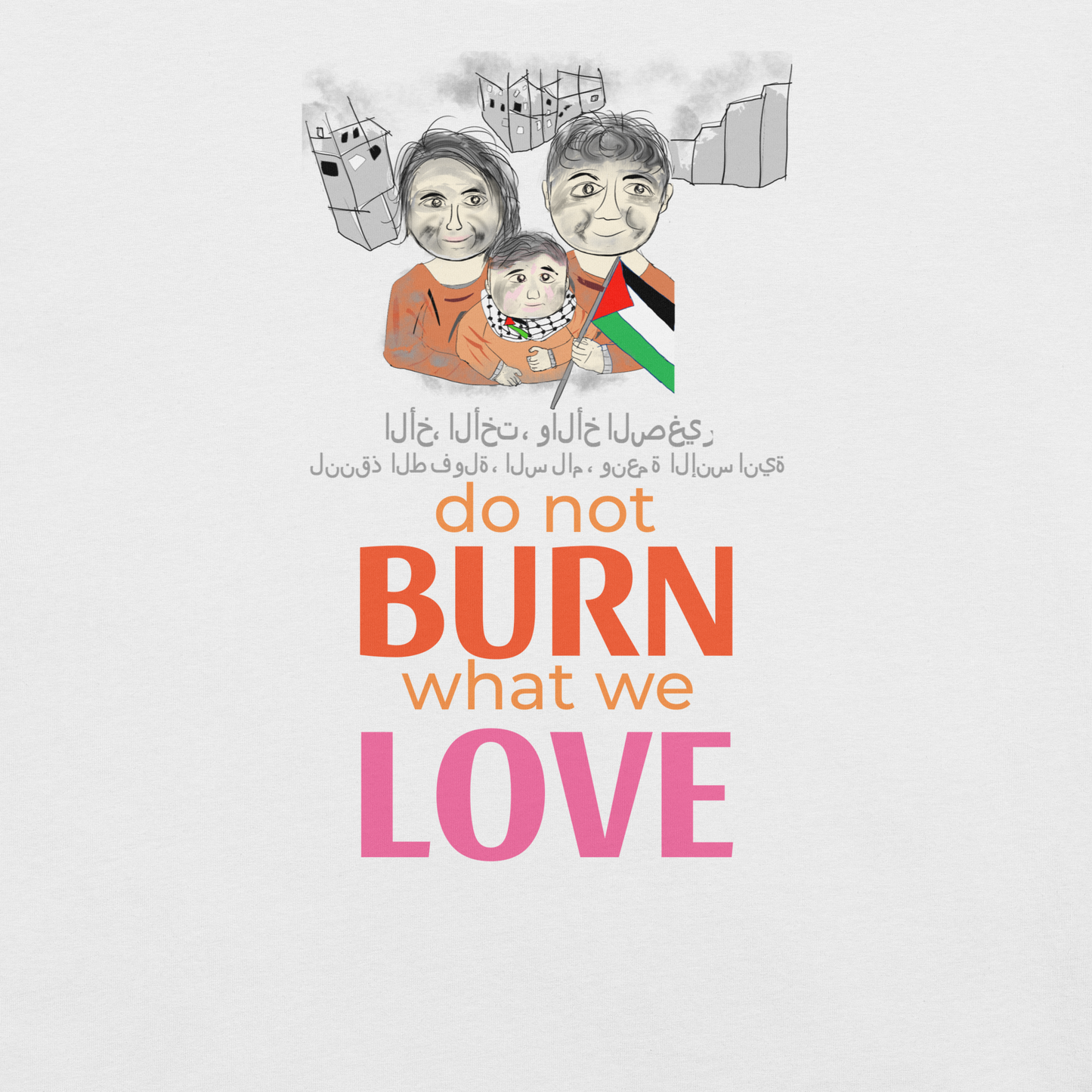 Unisex Palestinians Support T-Shirt - Palestinian Theme Tee | FunWearCode