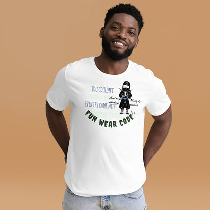 Playful Ninja Theme  T-Shirt – Japanese Martial Arts Iconic Tee | FunWearCode