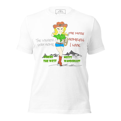 Classic Cowgirl Graphic T-shirt - American Style Tee for Fun-Loving Souls | FunWearCode