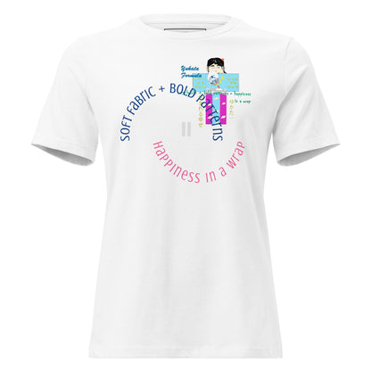 女士浴衣T恤 - 日系宽松和风上衣 - 软糯修身显瘦慵懒风休闲Tee | 趣穿码